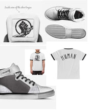 Load image into Gallery viewer, Human Rights Unisex Origins. Ringer Tee