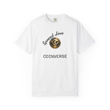 Load image into Gallery viewer, CoinVerse Logo T-Shirt — Gold Emblem Spread Love