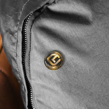 Load image into Gallery viewer, Gold Coin Logo Pin — Retro Metallic Round Enamel Badge