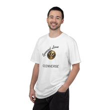 Load image into Gallery viewer, CoinVerse Logo T-Shirt — Gold Emblem Spread Love