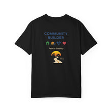 Load image into Gallery viewer, Safe Passage-Home Sweet Home Tee — Community Builders Minimal House Logo T-Shirt