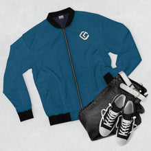 Load image into Gallery viewer, CoinVerse Bomber Jacket(Deep Pacific) — "Social Earning Revolution"