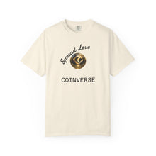 Load image into Gallery viewer, CoinVerse Logo T-Shirt — Gold Emblem Spread Love