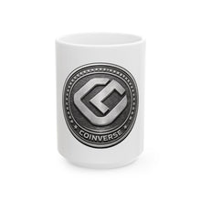 Load image into Gallery viewer, Coinverse Metal Emblem Ceramic Mug (11oz, 15oz)