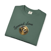 Load image into Gallery viewer, CoinVerse Logo T-Shirt — Gold Emblem Spread Love