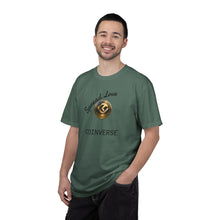 Load image into Gallery viewer, CoinVerse Logo T-Shirt — Gold Emblem Spread Love