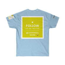 Load image into Gallery viewer, Unisex Ultra Cotton WOW Book/ Follow Back Tweet Tee