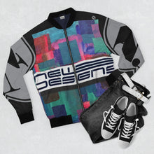 Load image into Gallery viewer, Men's AOP ND Plaid Bomber Jacket