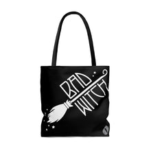 Load image into Gallery viewer, Bad Witch AOP Tote Bag Black