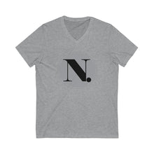 Load image into Gallery viewer, ND Coin Logo V-Neck Tee Unisex Jersey Short Sleeve