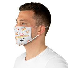 Load image into Gallery viewer, Spooky Pumpkin Face Mask White