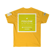 Load image into Gallery viewer, Unisex Ultra Cotton WOW Book/ Follow Back Tweet Tee