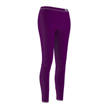 Load image into Gallery viewer, Women's Cut &amp; Sew Casual Leggings Grape