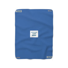 Load image into Gallery viewer, Sherpa Fleece Blanket Logo Stamp Blue-Water