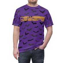 Load image into Gallery viewer, Bats AOP Tee Purple/Gold