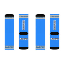 Load image into Gallery viewer, Sublimation Socks by New Designs Blue