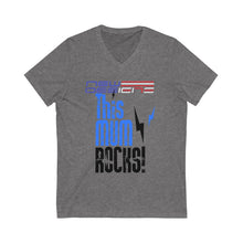 Load image into Gallery viewer, Mothers Mum Rocks- Unisex Jersey Short Sleeve V-Neck Tee