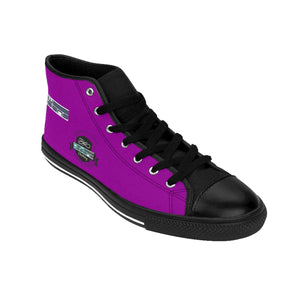 (ND) alt logo -Women's High-top Sneakers Plum