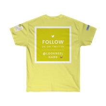 Load image into Gallery viewer, Unisex Ultra Cotton WOW Book/ Follow Back Tweet Tee