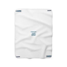 Load image into Gallery viewer, Sherpa Fleece Blanket Logo Stamp White