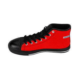 (ND) alt logo -Women's High-top Sneakers Caliente Red