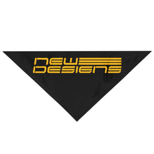 Load image into Gallery viewer, Pet Bandana Icon Logo Gold/Blk