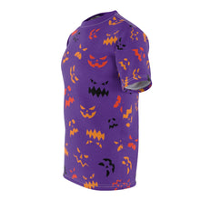 Load image into Gallery viewer, Spooky Pumpkin AOP Tee Purple