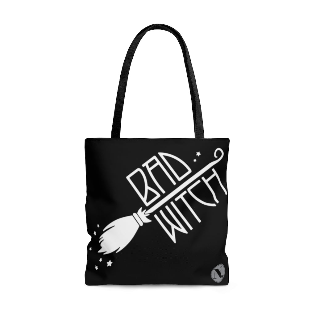 Bad Witch AOP Tote Bag Black