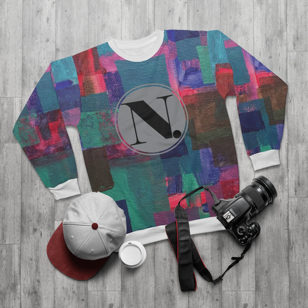 (ND) Plaid Coin Logo AOP Unisex Sweatshirt T.C.R