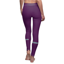 Load image into Gallery viewer, Women's Cut &amp; Sew Casual Leggings Grape
