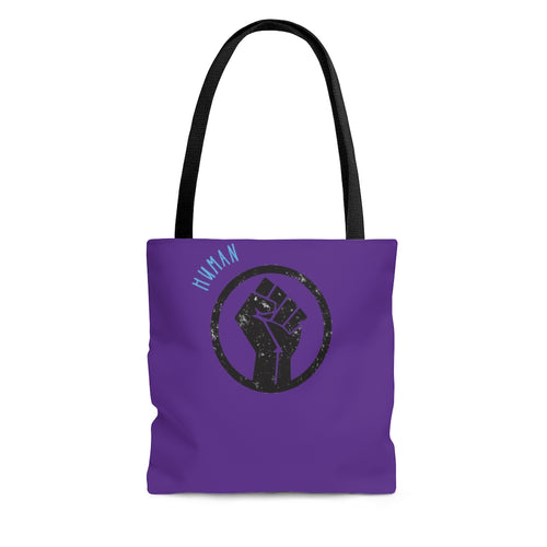 Human Tote Bag Purple