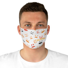 Load image into Gallery viewer, Spooky Pumpkin Face Mask White
