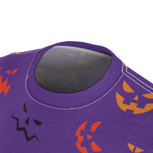 Load image into Gallery viewer, Spooky Pumpkin AOP Tee Purple
