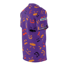Load image into Gallery viewer, Spooky Pumpkin AOP Tee Purple