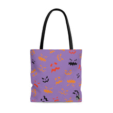 Load image into Gallery viewer, Spooky Pumpkin AOP Tote Bag Purple
