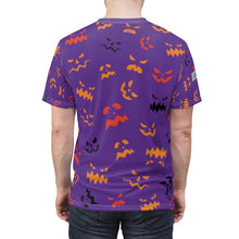 Load image into Gallery viewer, Spooky Pumpkin AOP Tee Purple