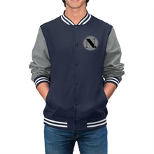 Load image into Gallery viewer, Men's Varsity Jacket (ND) Coin Print Logo