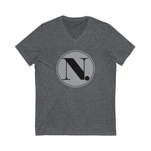 Load image into Gallery viewer, ND Coin Logo V-Neck Tee Unisex Jersey Short Sleeve