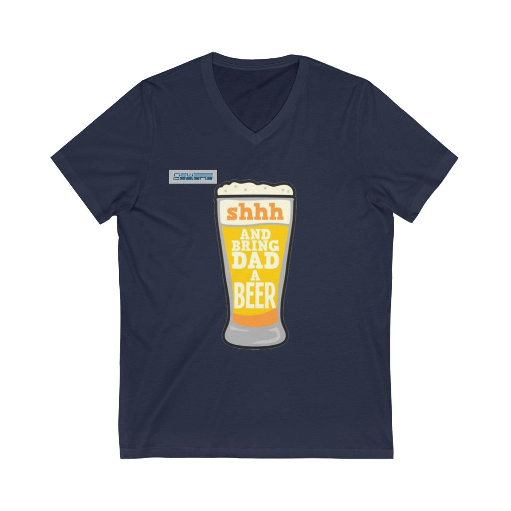 Fathers Day Jersey Short Sleeve V-Neck Tee