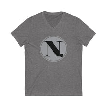 Load image into Gallery viewer, ND Coin Logo V-Neck Tee Unisex Jersey Short Sleeve