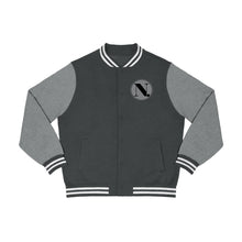 Load image into Gallery viewer, Men's Varsity Jacket (ND) Coin Print Logo