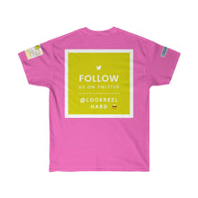 Load image into Gallery viewer, Unisex Ultra Cotton WOW Book/ Follow Back Tweet Tee