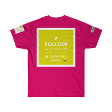 Load image into Gallery viewer, Unisex Ultra Cotton WOW Book/ Follow Back Tweet Tee