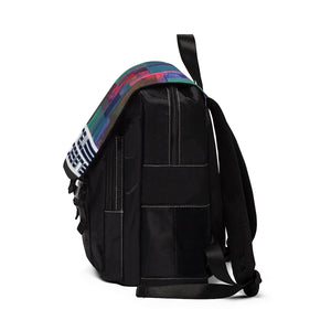 (ND) Plaid Casual Bag Shoulder Backpack