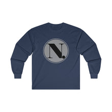 Load image into Gallery viewer, Ultra Cotton Long Sleeve Tee Coin Print Logo