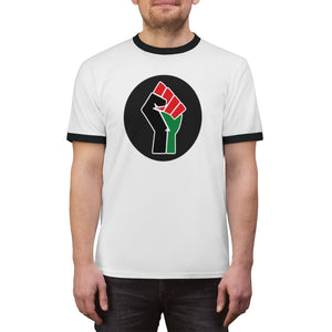 Human Rights Unisex Origins bk. Ringer Tee