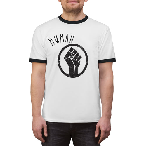 Human Rights Unisex Ringer Tee