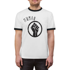 Human Rights Unisex Ringer Tee