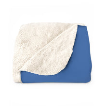 Load image into Gallery viewer, Sherpa Fleece Blanket Logo Stamp Blue-Water