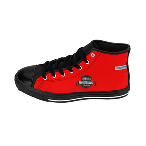 (ND) alt logo -Women's High-top Sneakers Caliente Red